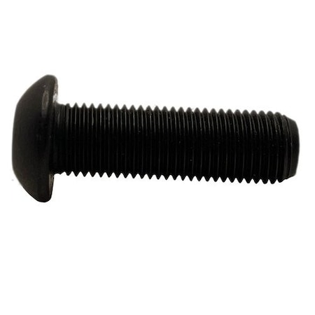 Suburban Bolt And Supply #10-32 Socket Head Cap Screw, Button-Head, Plain Steel, 7/16 in Length A0500120028